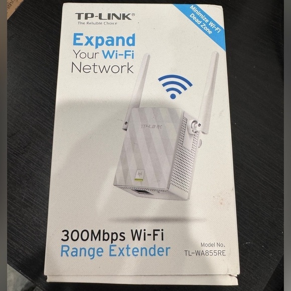 TP-LINK 300 Mbps WiFi Range Extender TL-WA855RE - Picture 1 of 4